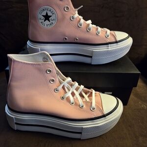 Converse Chuck Taylor All Star Lift Dbl Stack Pink Wmns 8